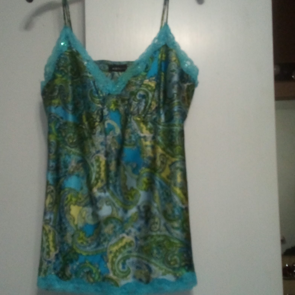 Paisley print tank